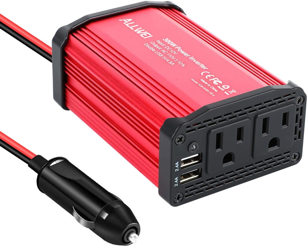 Car Power Inverter DC 12V 300W to 110V AC