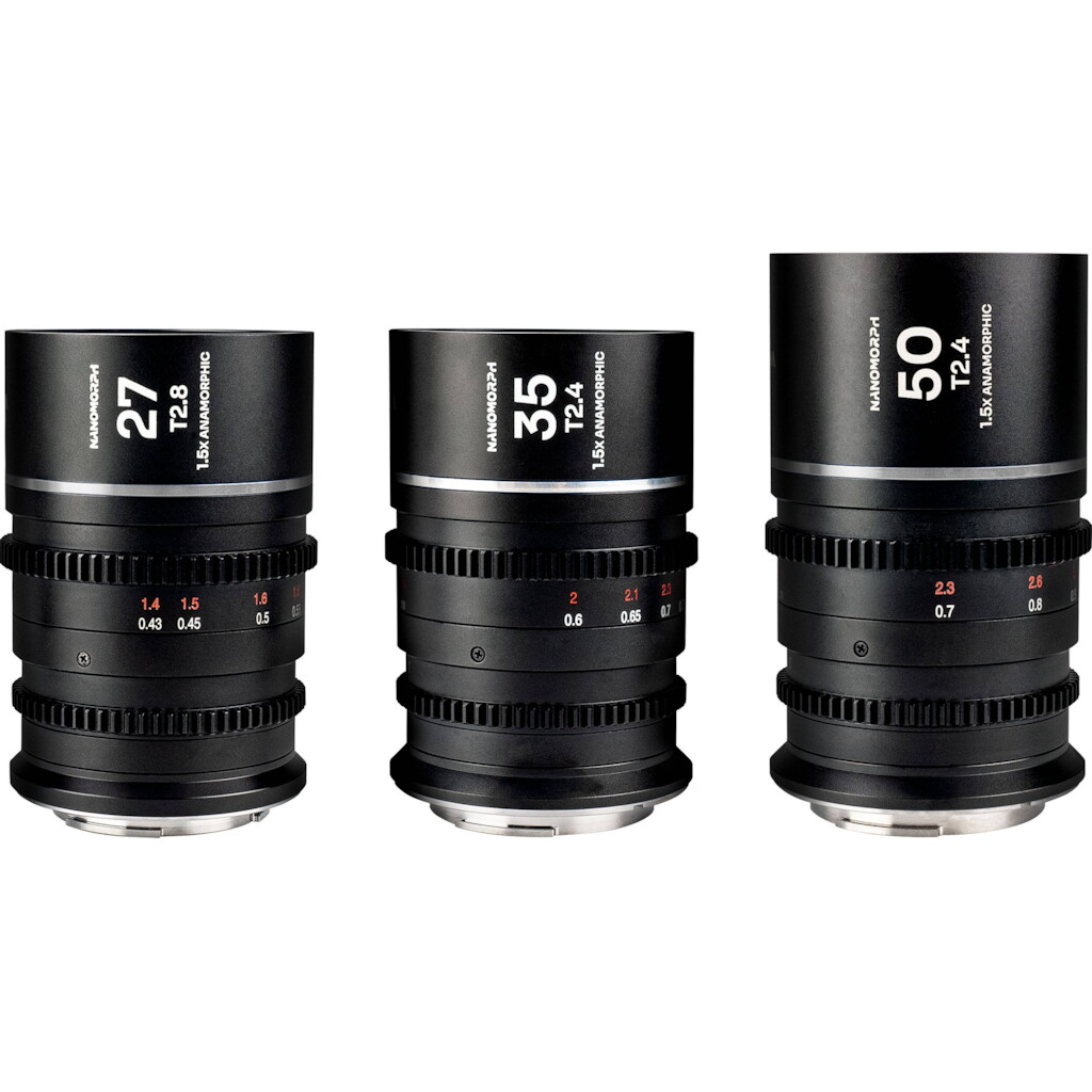 Venus Optics Laowa Nanomorph S35 Anamorphic 3-Lens Kit 27, 35, 50mm (DL) - Silver