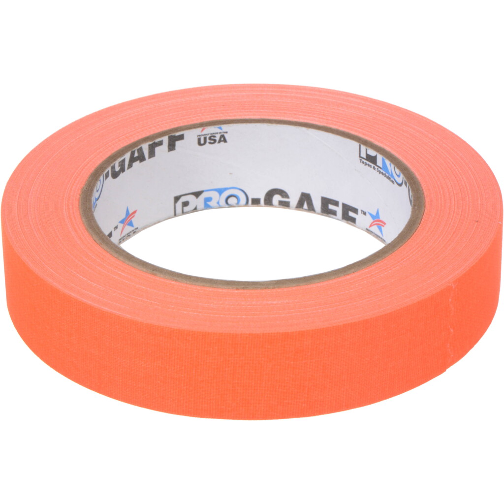 Gaffers Tape - 1" x 55yds Fluorescent Orange