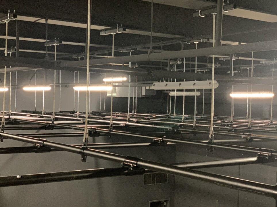 Lighting Grid - 1 1/2" Black Steel Pipe, 4' x 4'