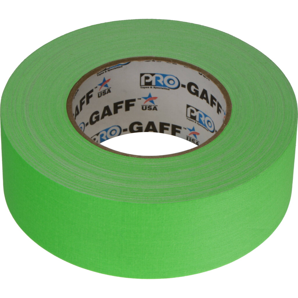 Gaffers Tape - 2" x 55yds Fluorescent Green
