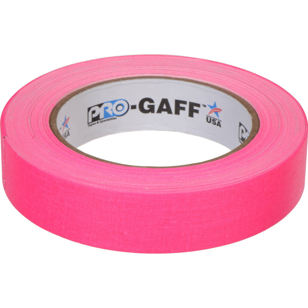 Gaffers Tape - 1" x 55yds Fluorescent Pink