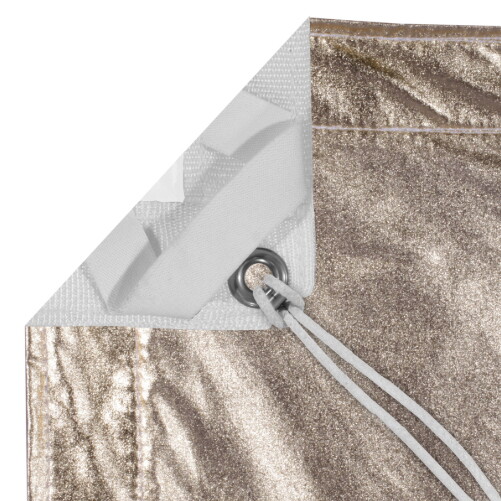 12' x 12' Rag - Gold / White Lame