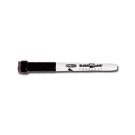 KleenSlate Fine-Tip Dry Marker and Eraser - Black