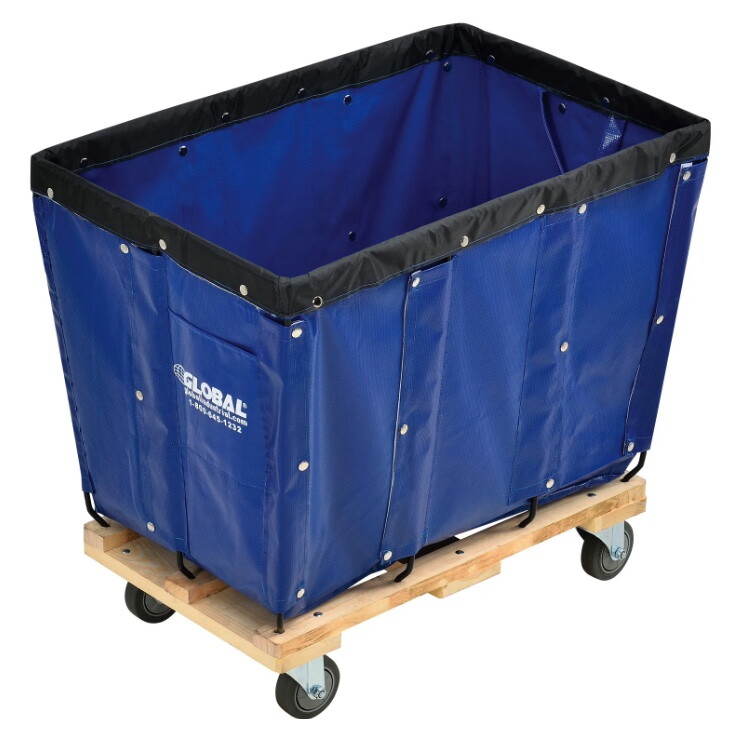 Vinyl Basket Cart - 40" x 28" x 34"H