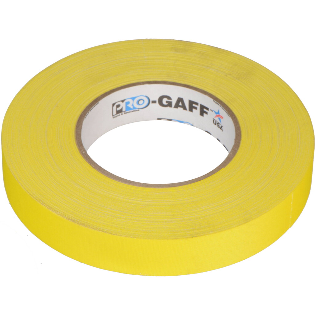 Gaffers Tape - 1" x 55yds Yellow