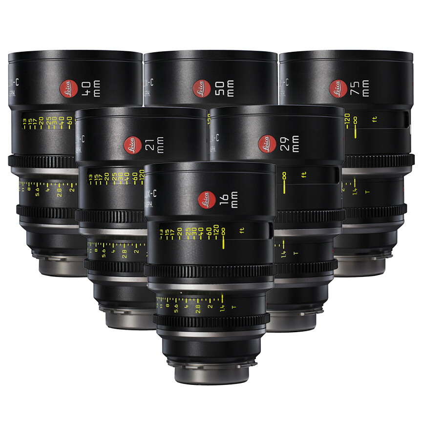 Leica Summilux-C T1.4 Prime FF 6-Lens Kit 16, 21, 29, 40, 50, 75mm (PL)