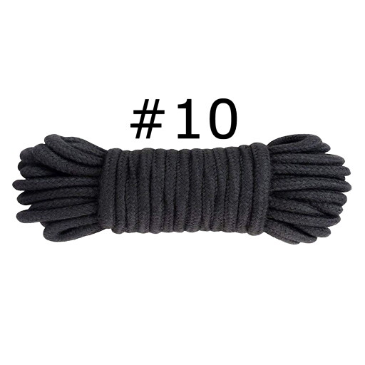 Sash Cord, Glazed - Black #10 (5/16") x 100'