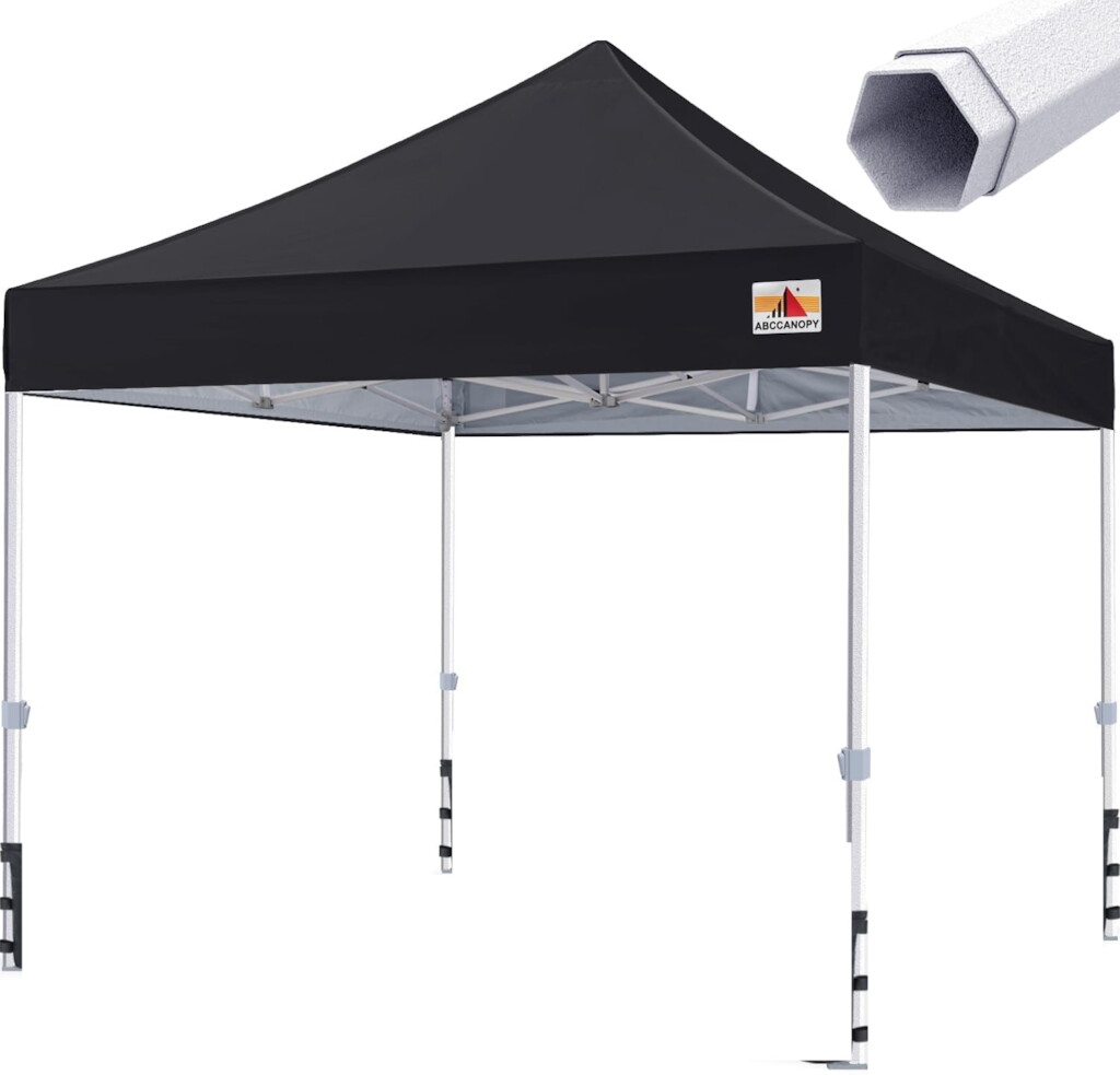 Popup Tent w/ Walls - 10' x 10' Black