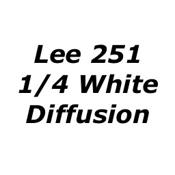Lee 251 Quarter White Diffusion Roll - 4' wide