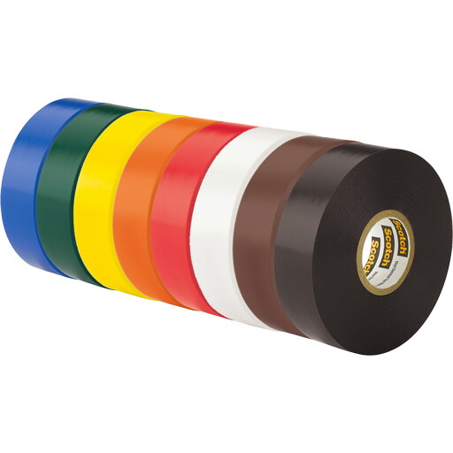 Electrical Tape - 3/4" x 66' Multiple Colors Available