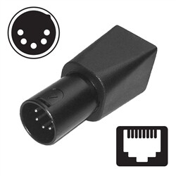 XLR to RJ45 Adapter, Male 5-pin