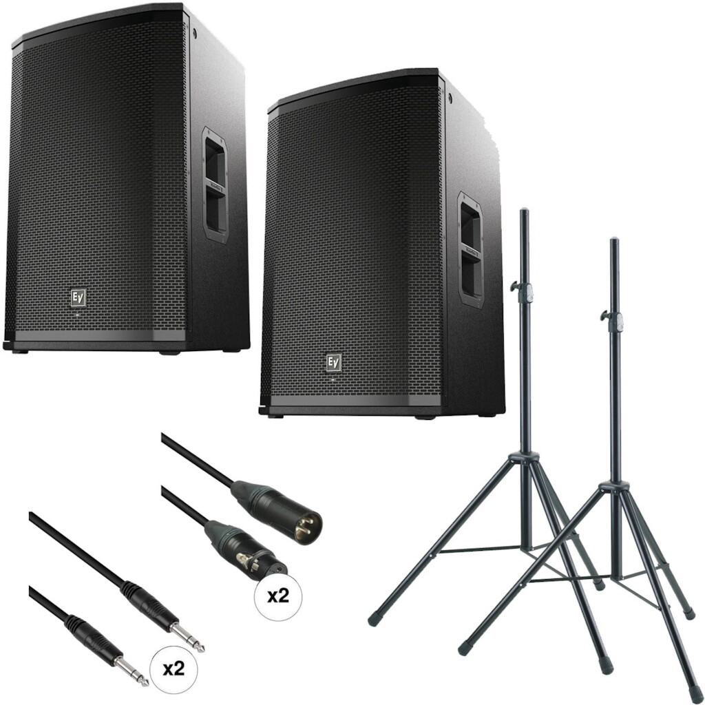 Electro-Voice Dual 12" ETX-12P 2000W Powered Speaker Kit
