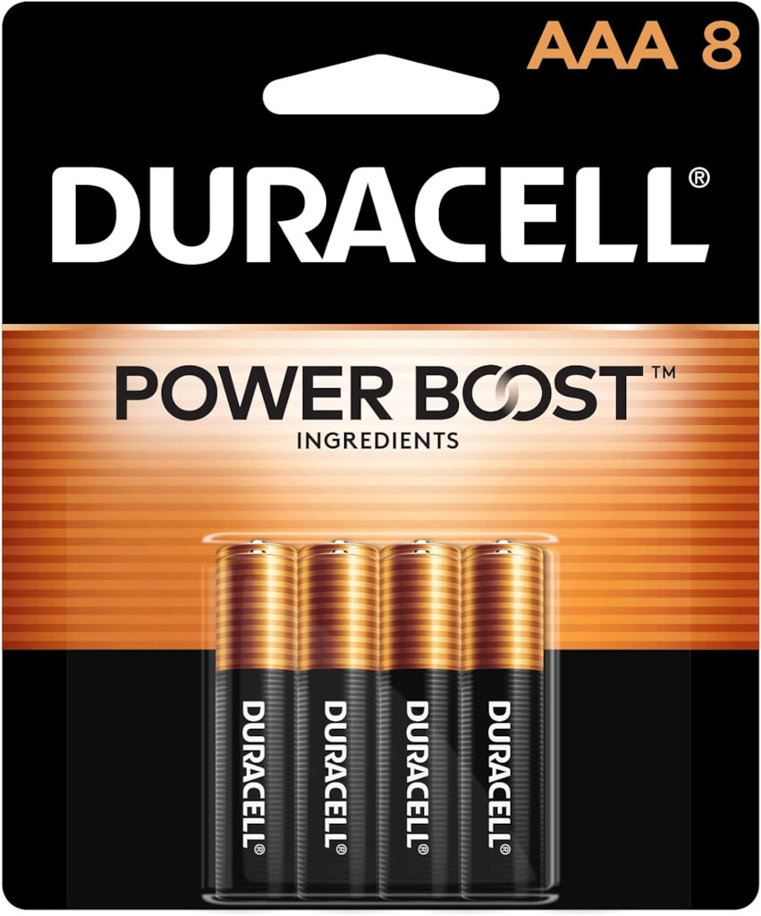 Batteries - AAA Duracell Coppertop Pack of 8