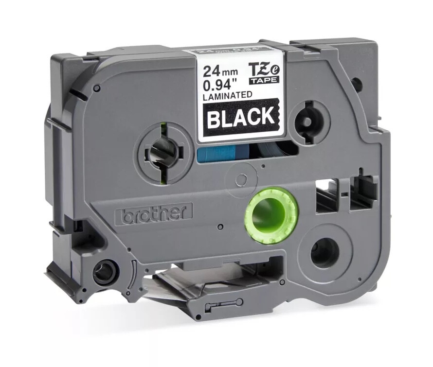 Brother P-Touch TZE-335 Label Tape White on Black - 1"