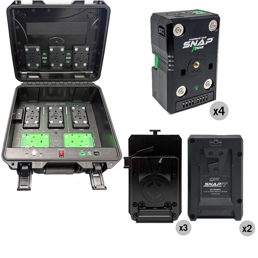 V-Mount Battery Quad Pack with Charger - 99Wh (SNAP Xtreme)