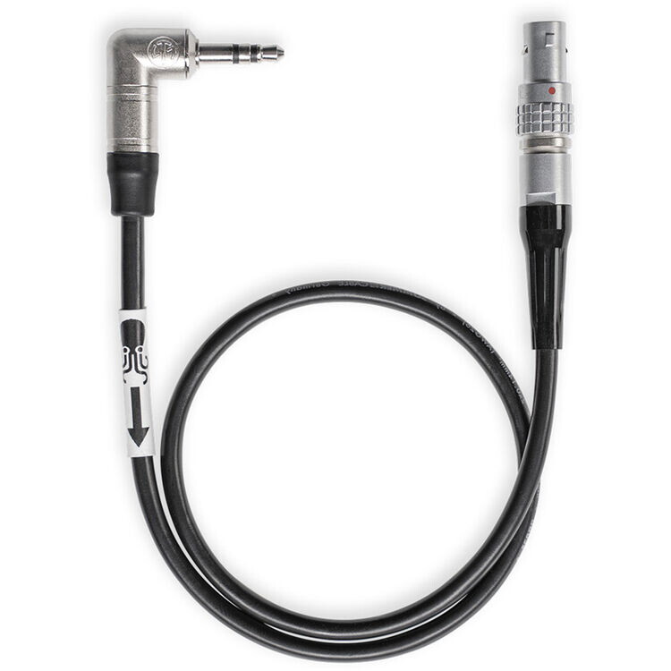 Timecode Cable 9-Pin LEMO to 3.5mm RA TS for Tentacle to RED