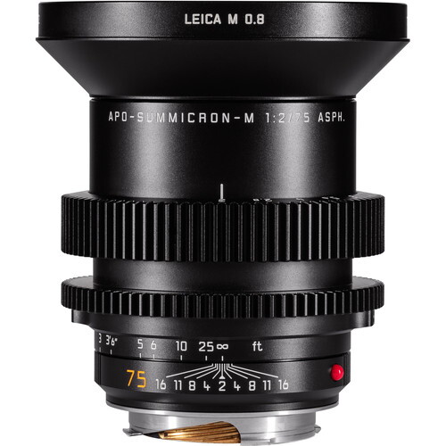 Zero Optik Housed Leica 75mm F2.0 M 0.8 Summicron-M Prime FF Lens (LPL)