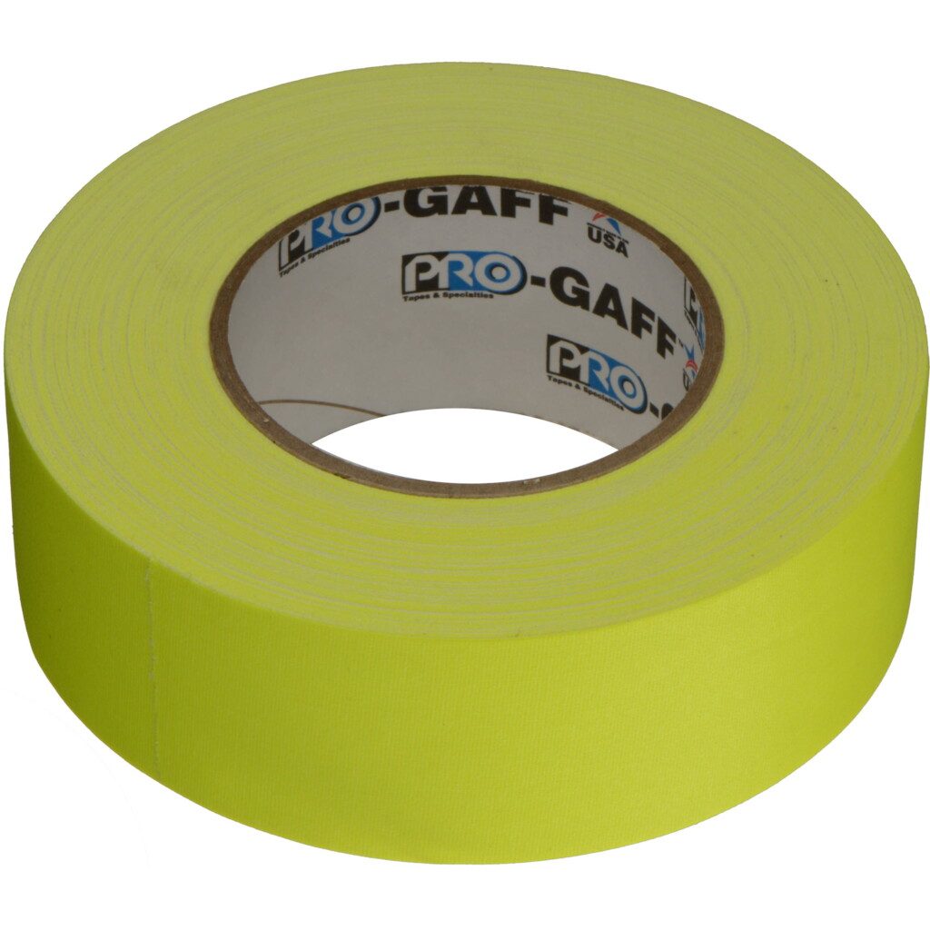 Gaffers Tape - 2" x 55yds Fluorescent Yellow