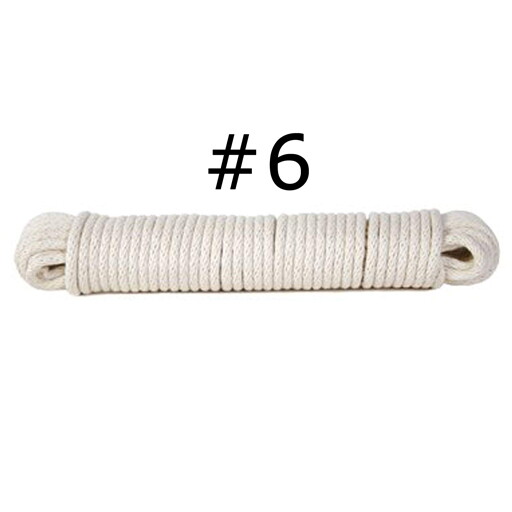 Sash Cord, Glazed - White #6 (3/16") x 100'