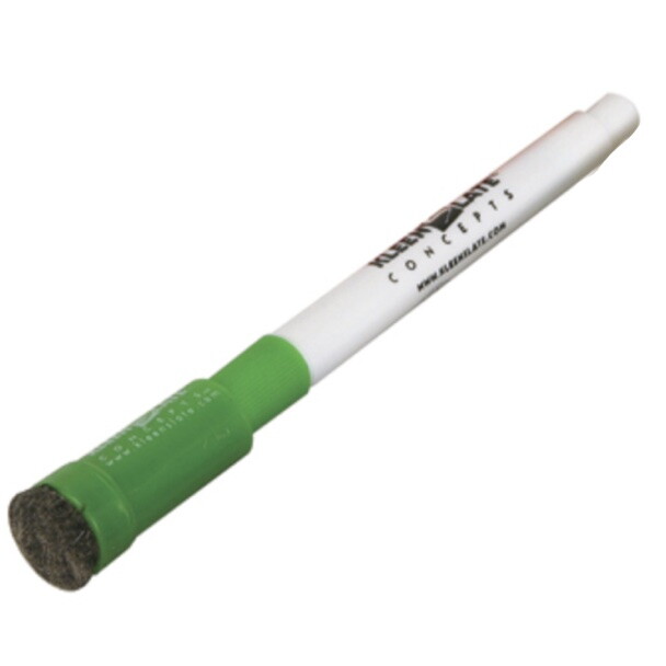 KleenSlate Fine-Tip Dry Marker and Eraser - Green