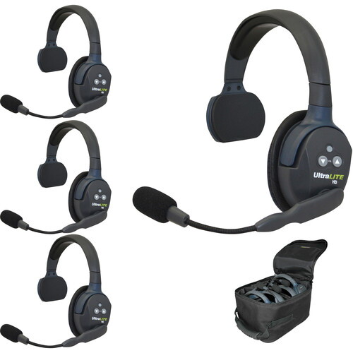 EarTec UltraLite Wireless 4-Headset Package