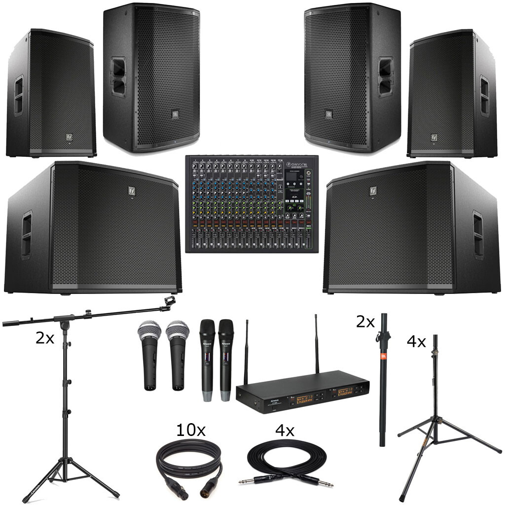 Sound System w/ Wireless Mics for 400 - 1000 People
