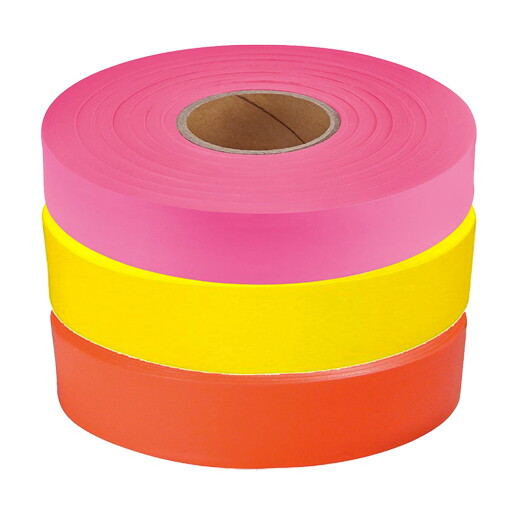 Flagging Tape - 1" x 600' Multiple Colors Available