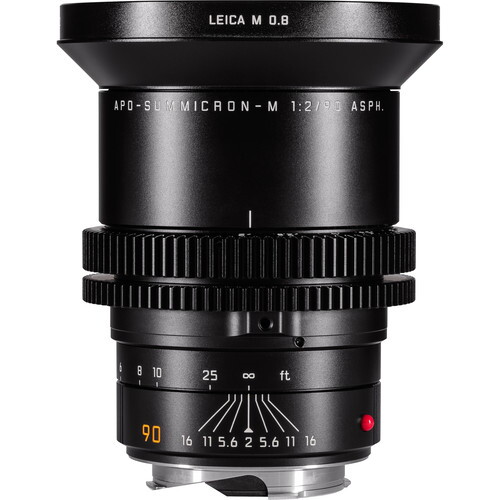 Zero Optik Housed Leica 90mm F2.0 M 0.8 Summicron-M Prime FF Lens (LPL)