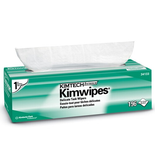 Kimtech Science 11.2 x 12.3" KimWipes Low-Lint Task Wipers - 1-ply 198 count