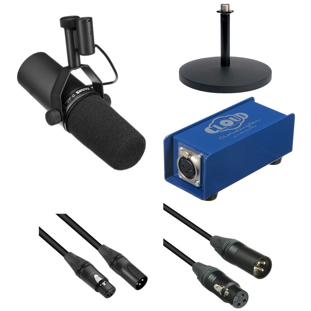 Shure SM7B Dynamic Vocal Microphone and Cloudlifter Kit