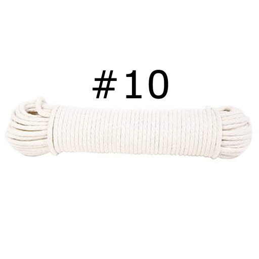 Sash Cord, Glazed - White #10 (5/16") x 100'