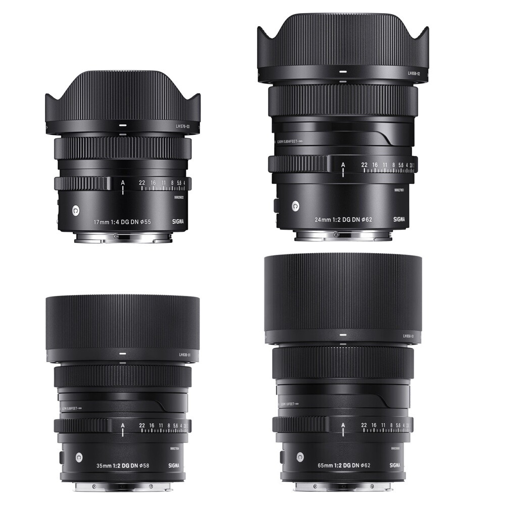 Sigma DG DN F2.0 Contemporary Prime FF 4-Lens Kit 17, 24, 35, 65mm (E)