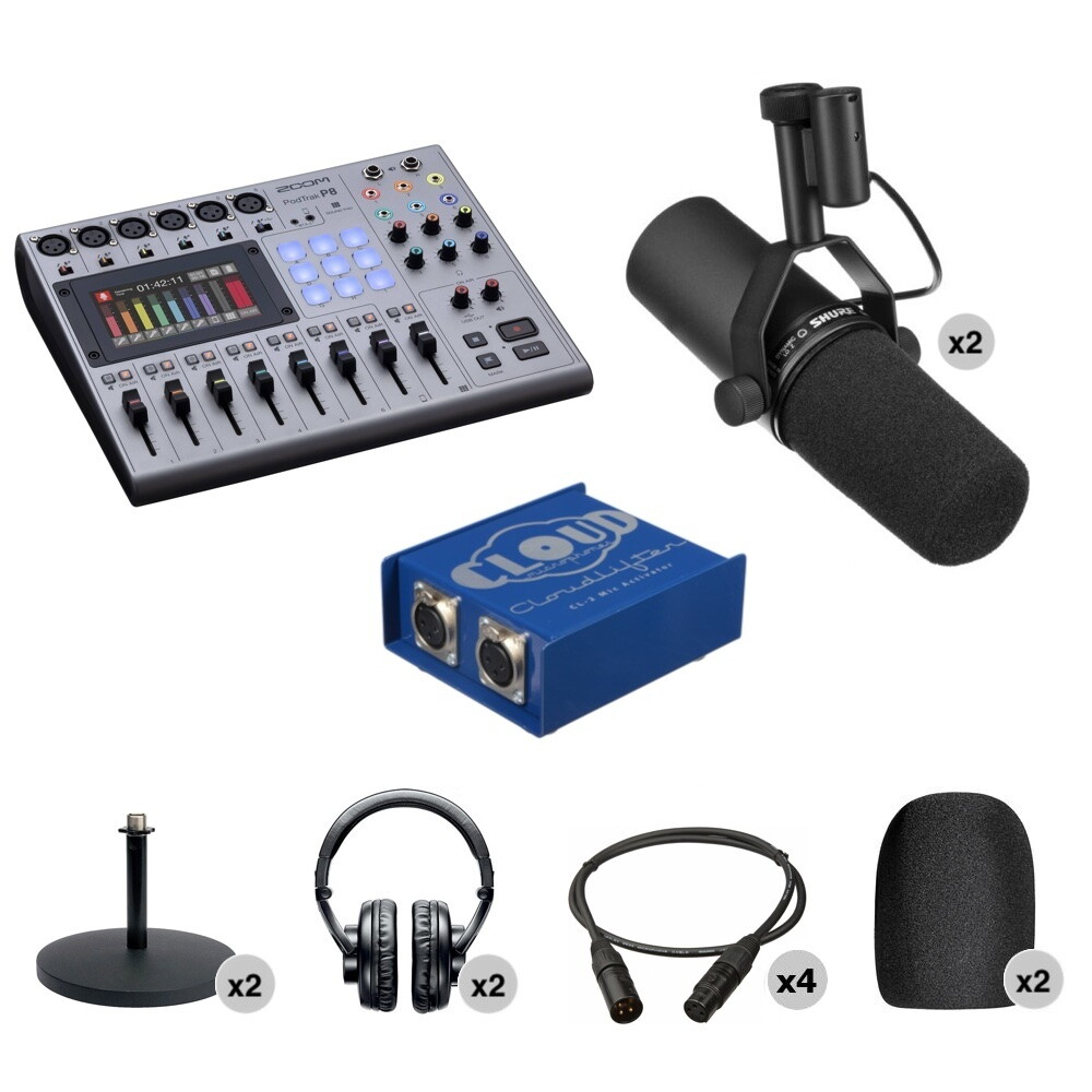 Zoom PodTrak Professional 2-Person Podcasting Kit