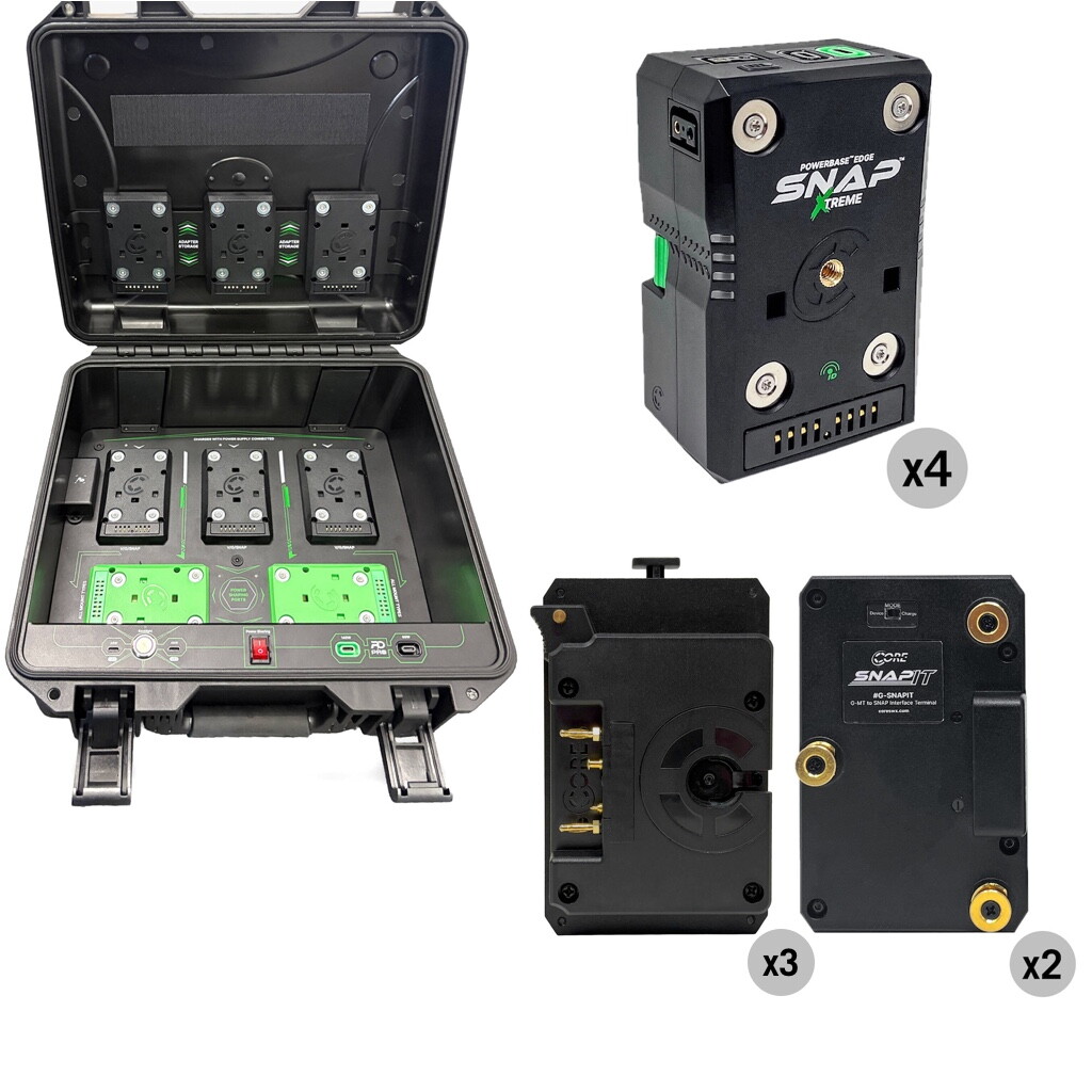 Gold Mount Battery Quad Pack with Charger - 99Wh (SNAP Xtreme)