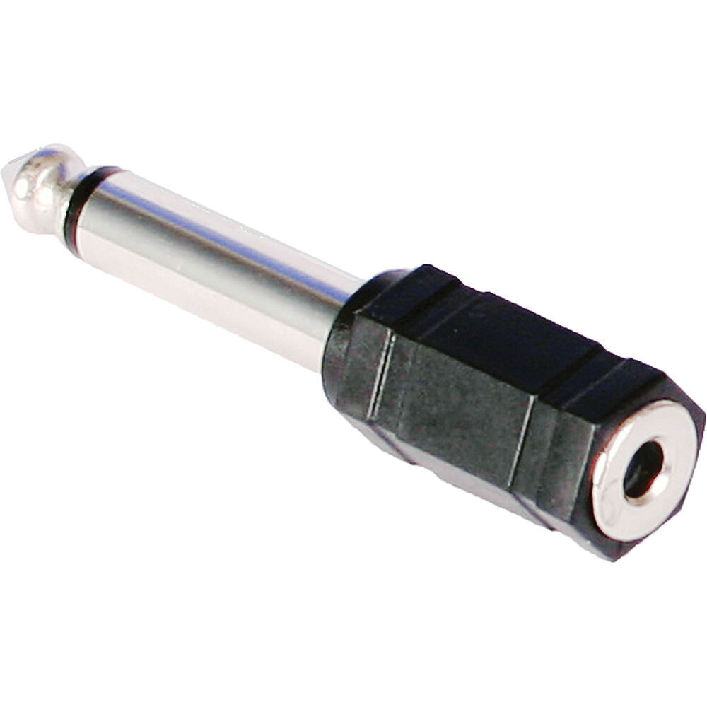 TS Mono 1/8" Female to TS 1/4" Male Adapter