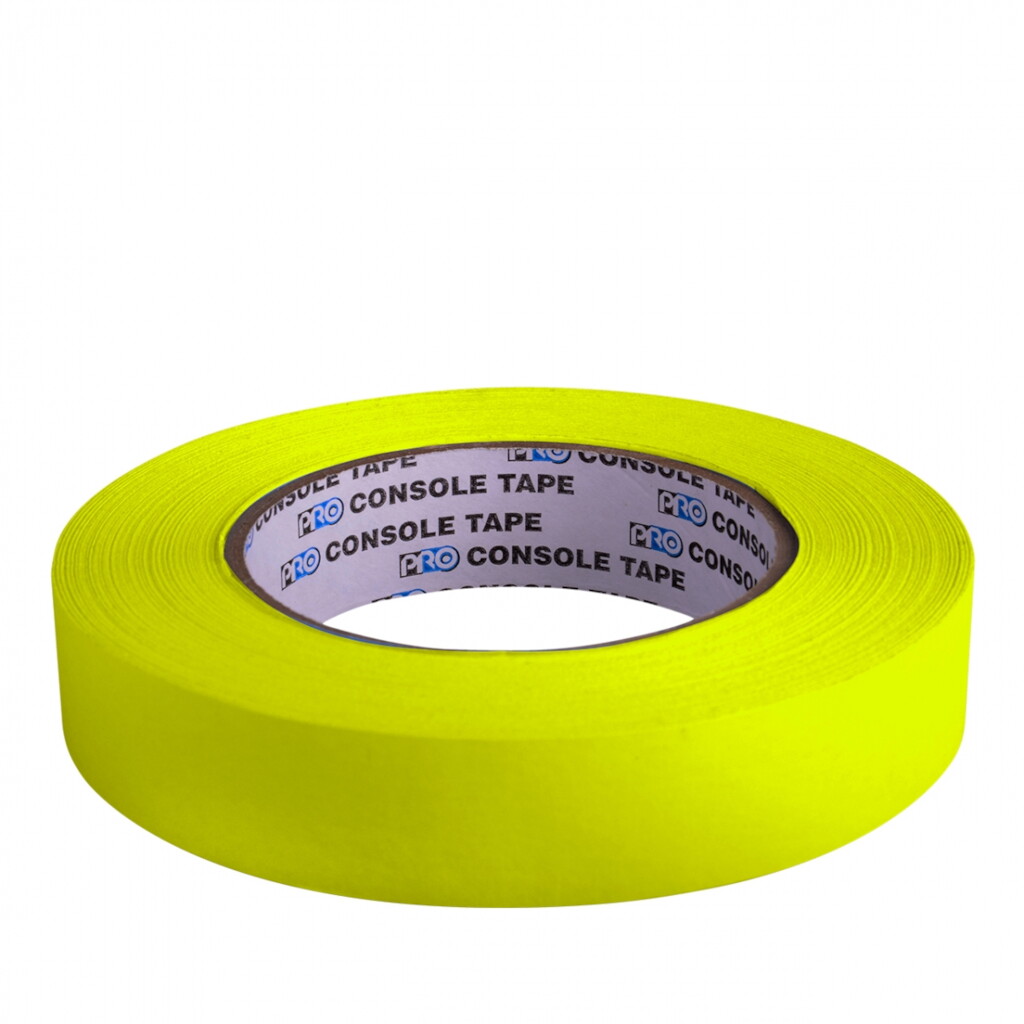 Paper Tape - 1" x 60yds Fluorescent Yellow