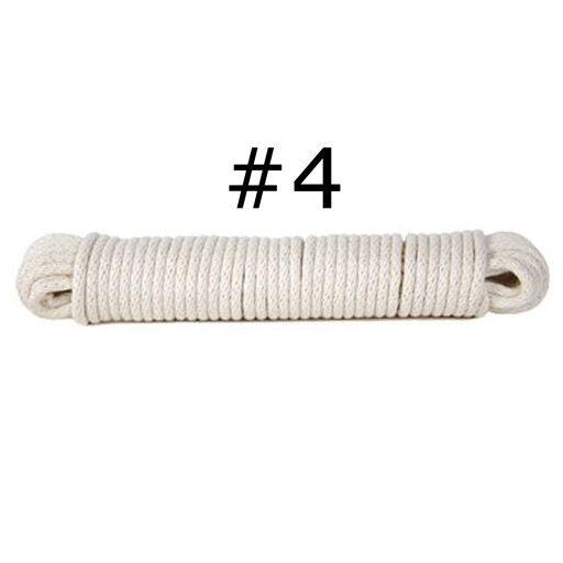 Sash Cord, Glazed - White #4 (1/8") x 100'