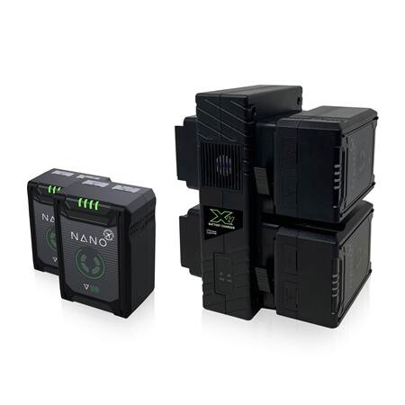 V-Mount Nano Quad Pack with Charger - 150Wh