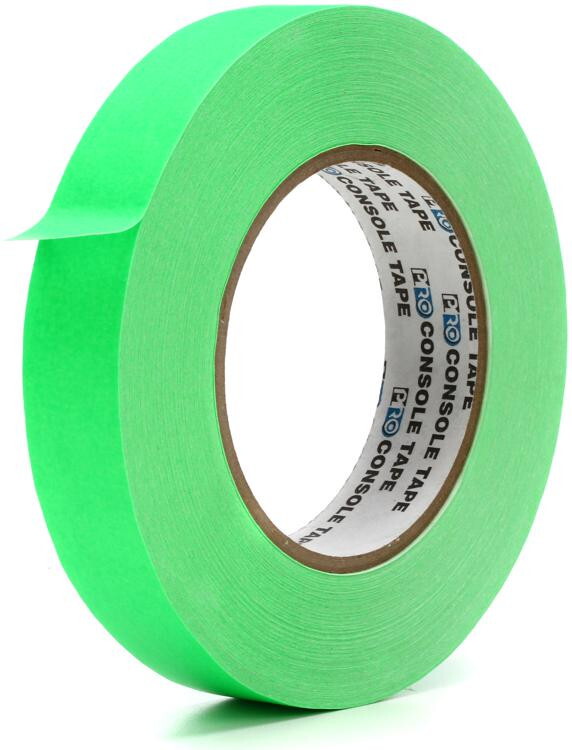Paper Tape - 1" x 60yds Fluorescent Green