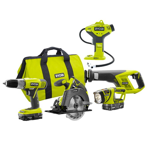 Ryobi Cordless 5 Tool Set