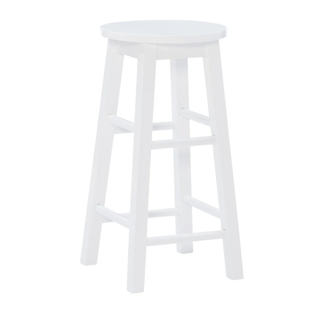 Stool, White - 24"
