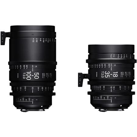 Sigma High-Speed T2.0 Cine Zoom S35 2-Lens Kit 18-35mm & 50-100mm (PL)
