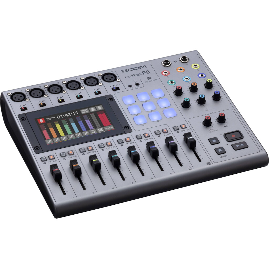 Zoom PodTrak P8 Multitrack Podcast Recorder