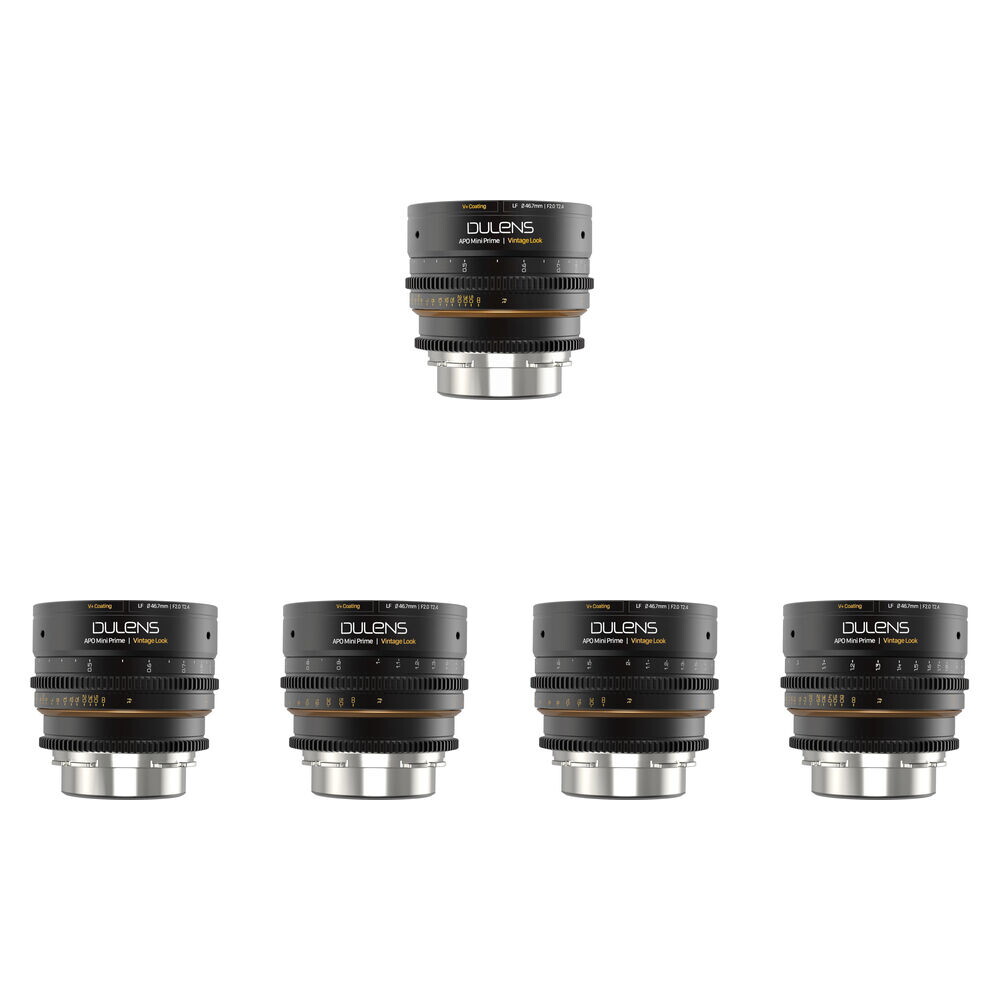 Dulens APO Mini T2.4 Prime FF 5-Lens Kit 31, 43, 58, 85mm (PL)