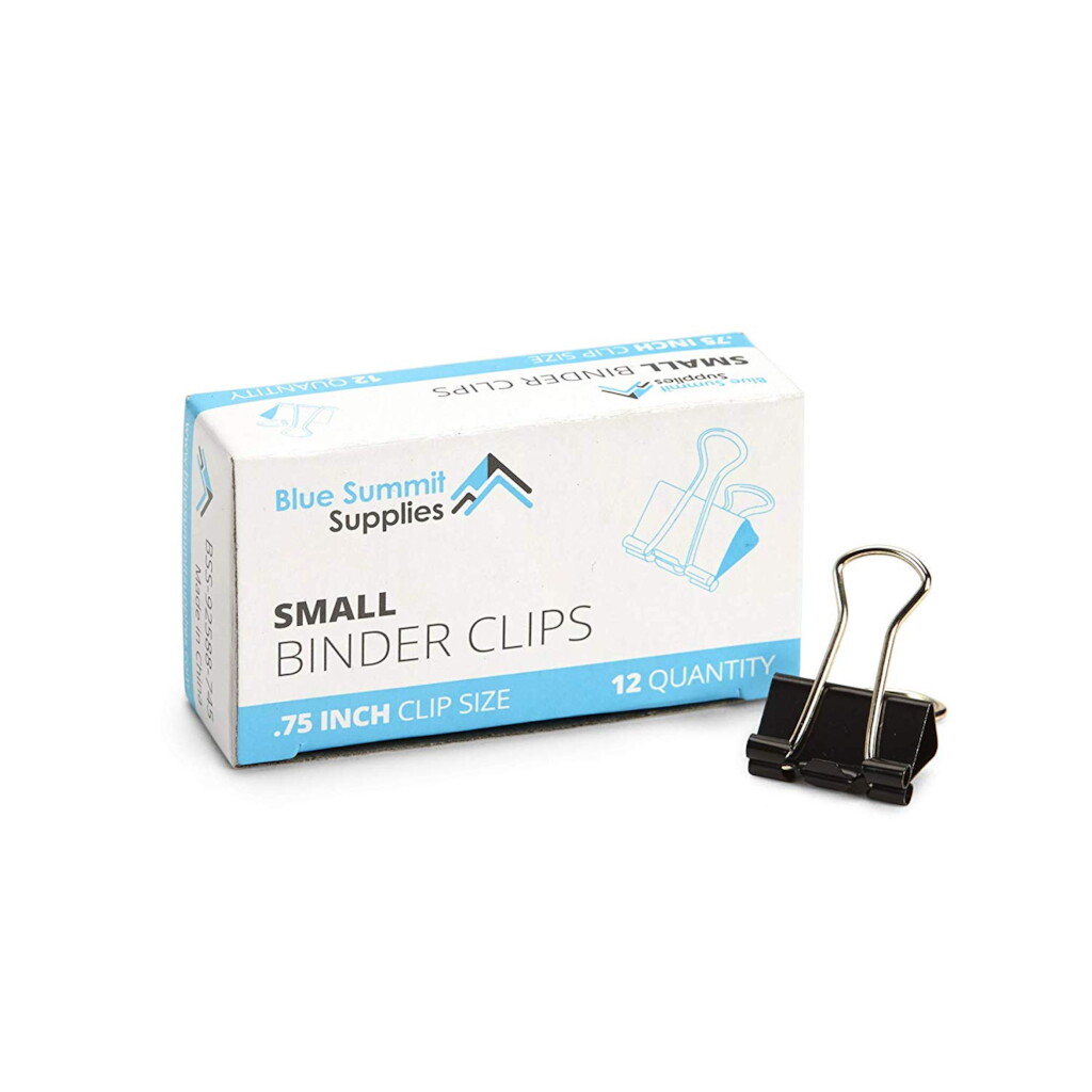 Binder Clips - 3/4" Small 12pcs