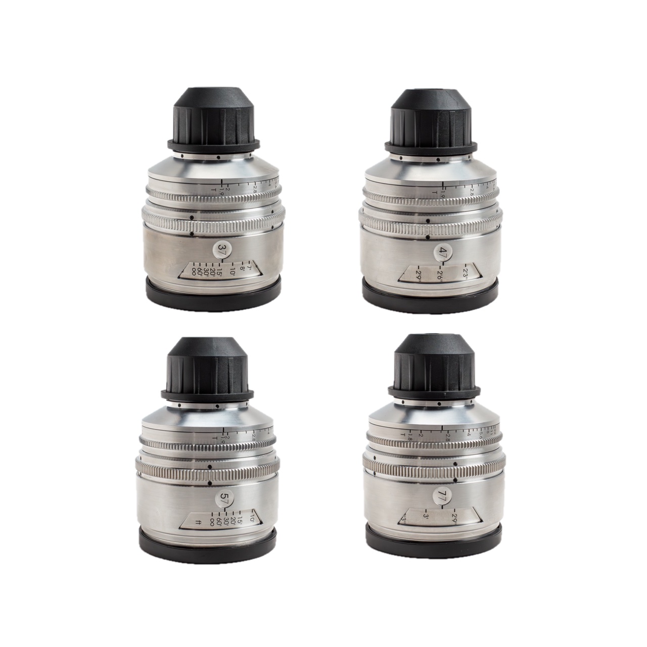 image of Tribe7 BlackWing7 Binary Prime FF 4-Lens Kit 37, 47, 57, 77mm (T Tuned) (PL)