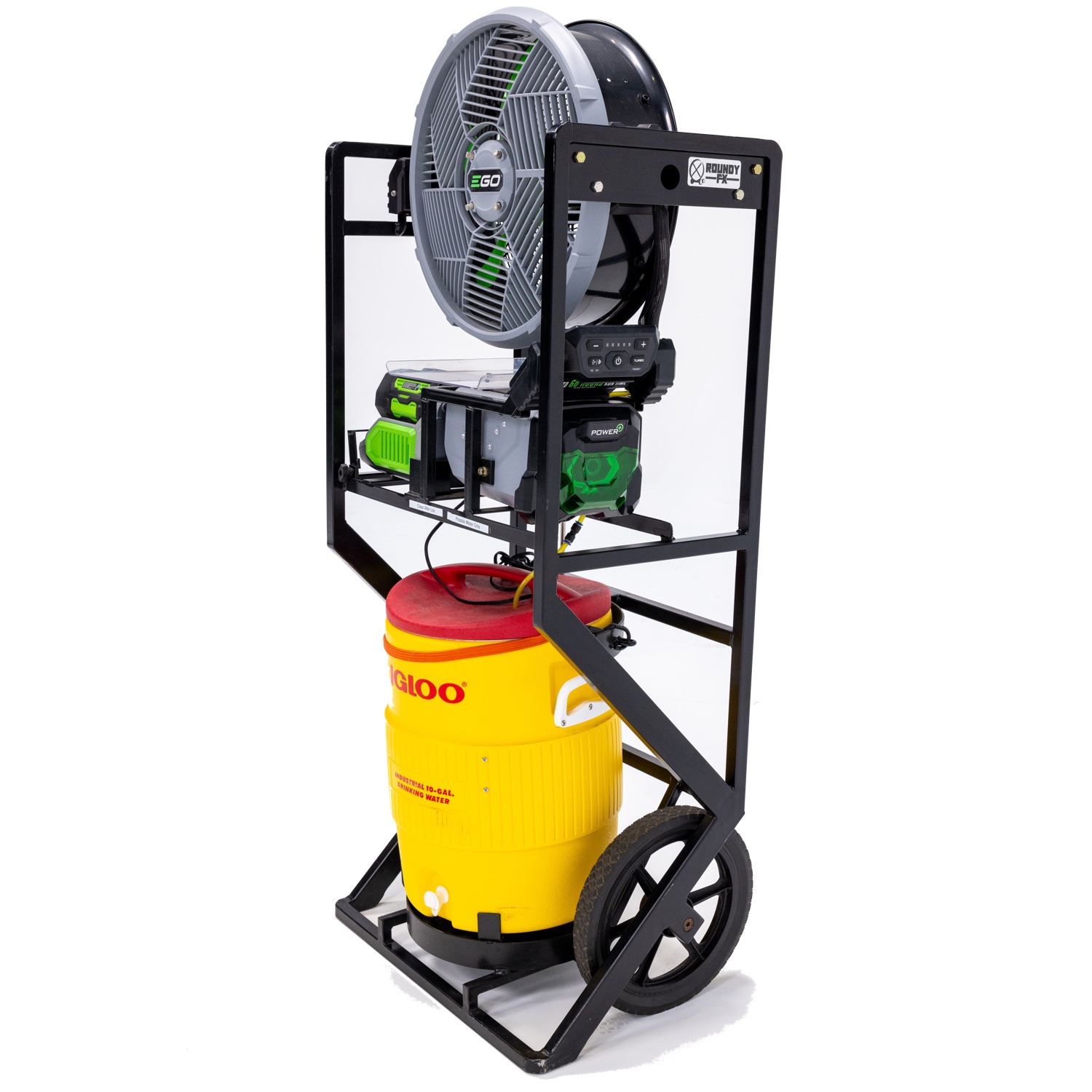 image of Portable Misting Fan, Battery Powered w/ 10 Gal Tank