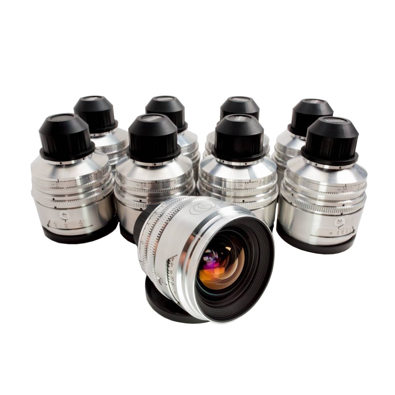 image of Tribe7 BlackWing7 Binary Prime FF 9-Lens Kit 20.7, 23.7, 27, 37, 47, 57, 77, 107, 137mm (T Tuned) (PL)