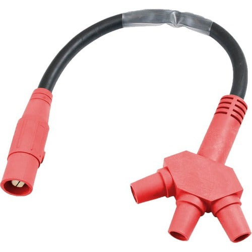 image of Soft Camlock Three-fer Triamese 4/0 Splitter 24" 400A